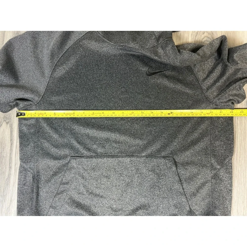 Nike Dri‎ FIT Men's Gray Short Sleeve Hoodie Training Gym Athletic M